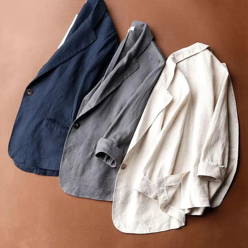 Camilla | Women’s Relaxed Linen Look Blazer