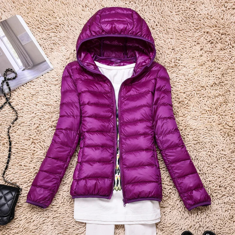 Freya | Women's Lightweight Hooded Down Jacket