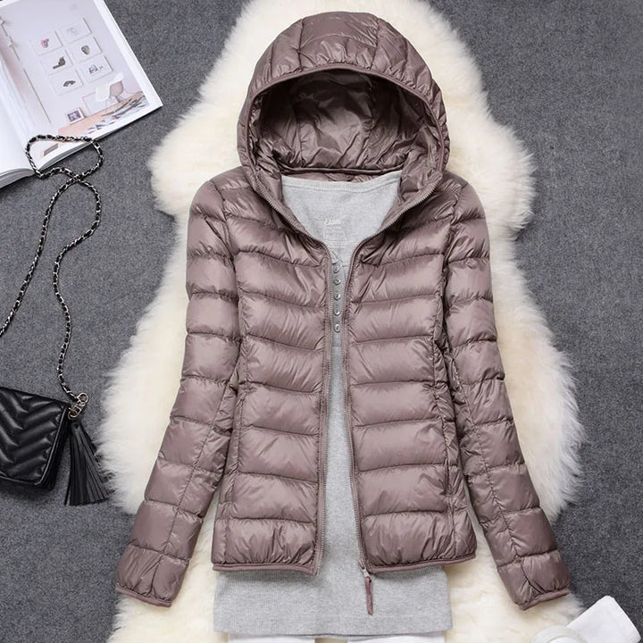 Freya | Women's Lightweight Hooded Down Jacket