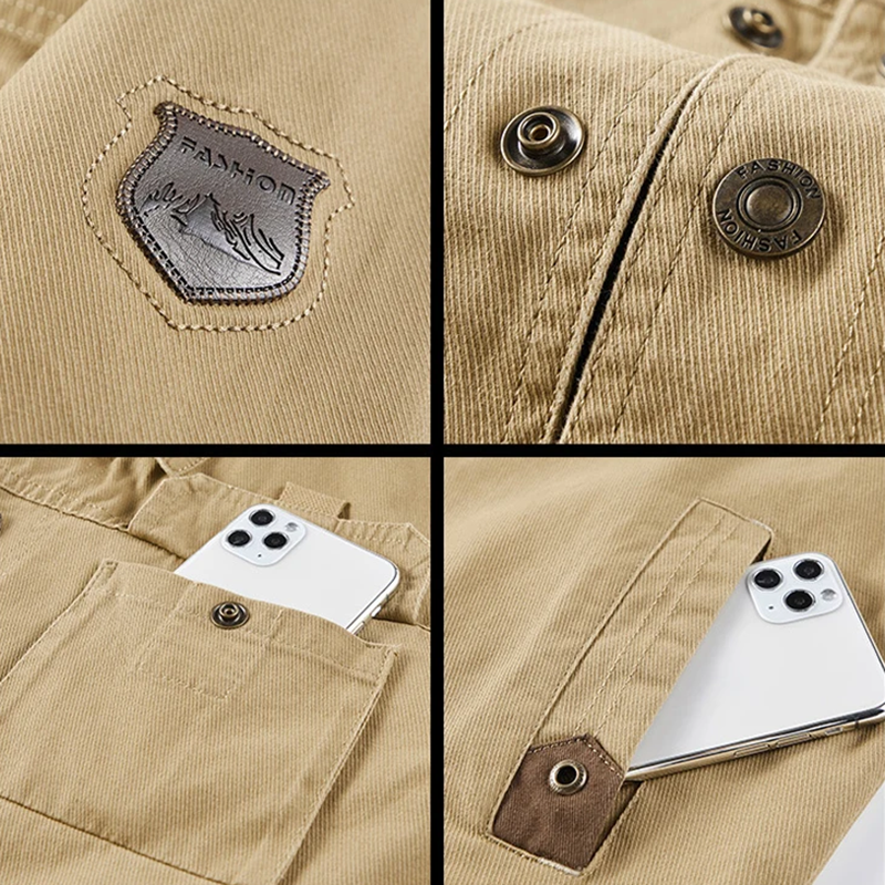 Arthur | Men’s Utility Field Jacket with Snap Fastening