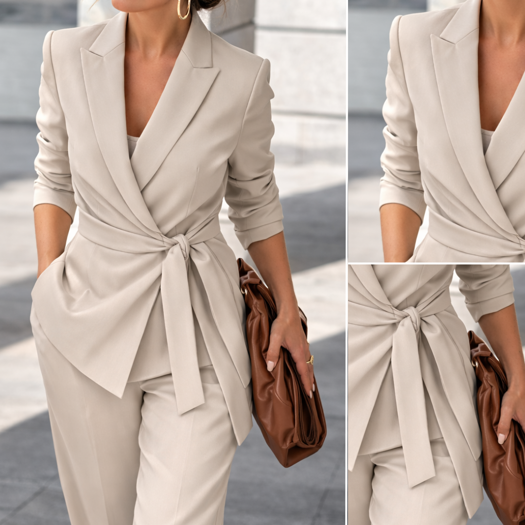 Veronica | Women's Tie-Waist Trouser Set
