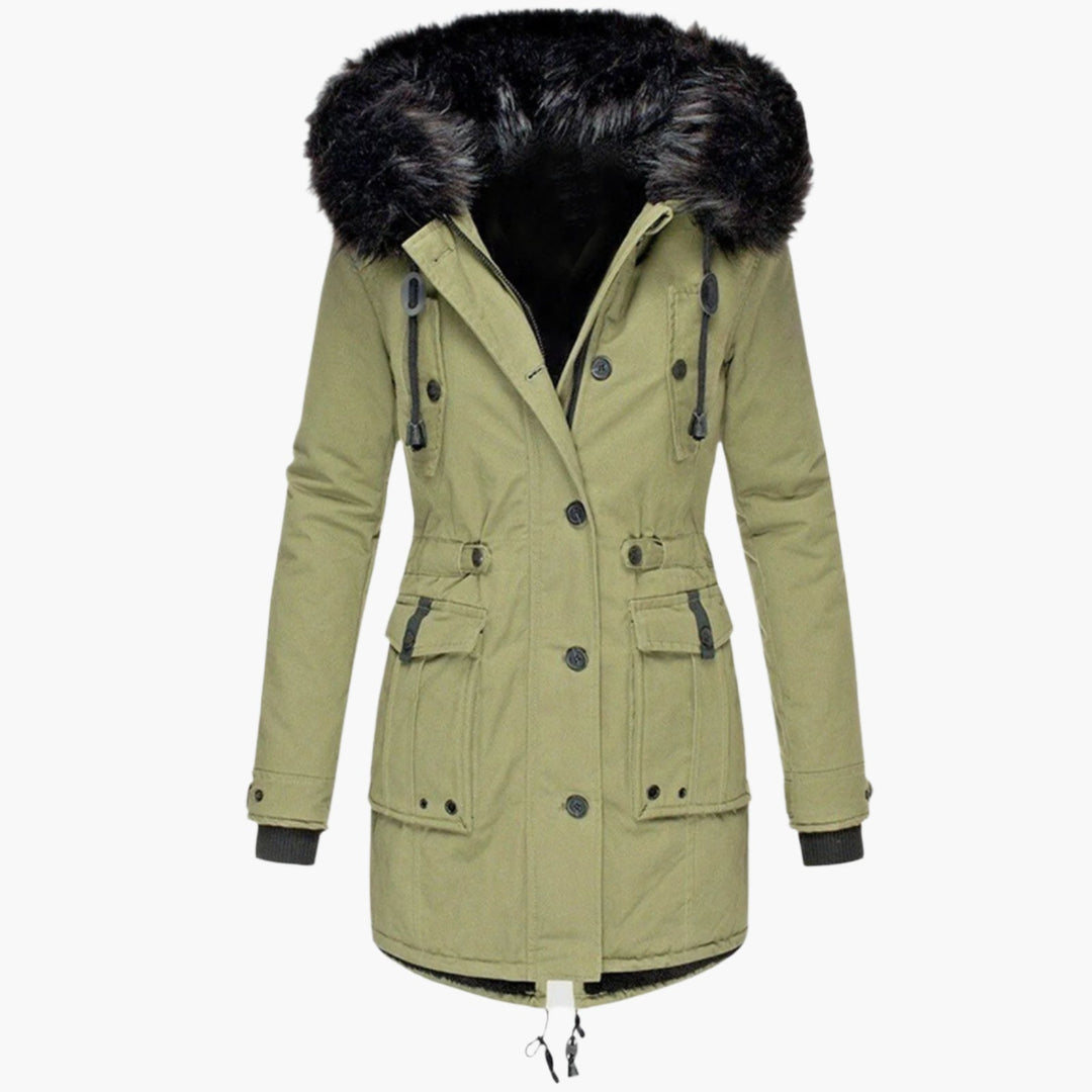 Rona | Women’s Thick Hooded Cold Weather Parka Coat