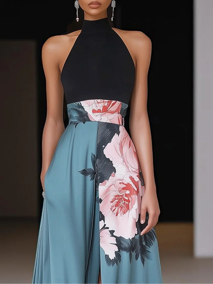 Amelia | Women's Floral A-Line Maxi Dress