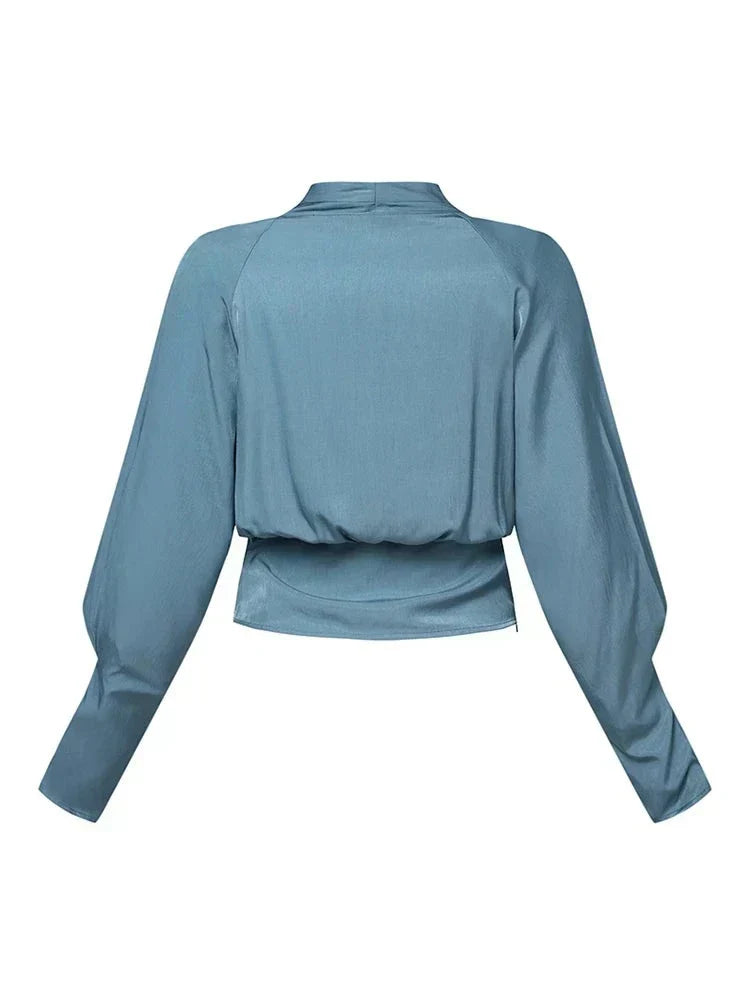 Coralie | Women's Draped V-Neck Wrap Blouse