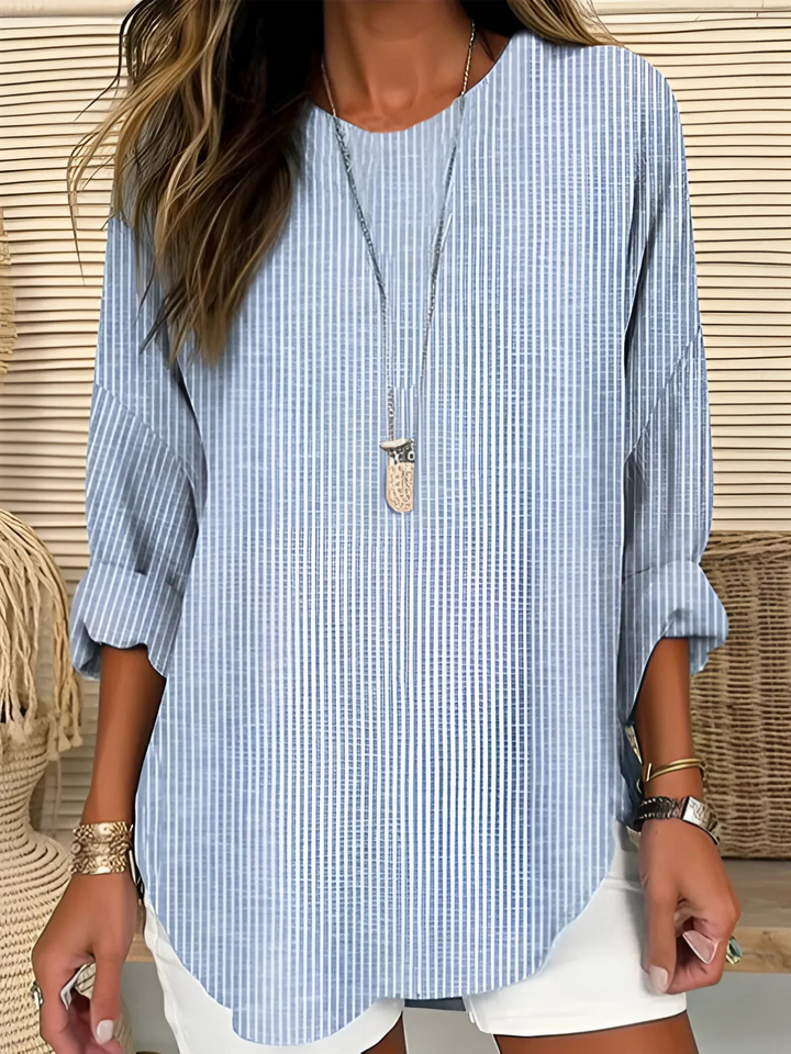 Maribel | Relaxed Striped Lightweight Blouse