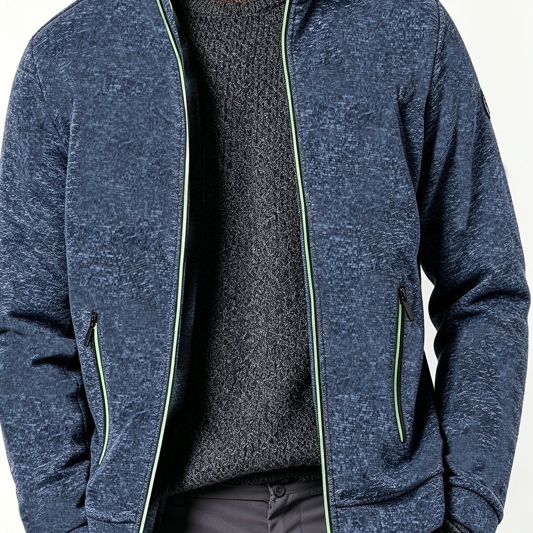 Gareth | Men’s Full-Zip Jacket with Contrast Trim