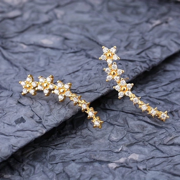 Aurelia | Floral Climber Earrings