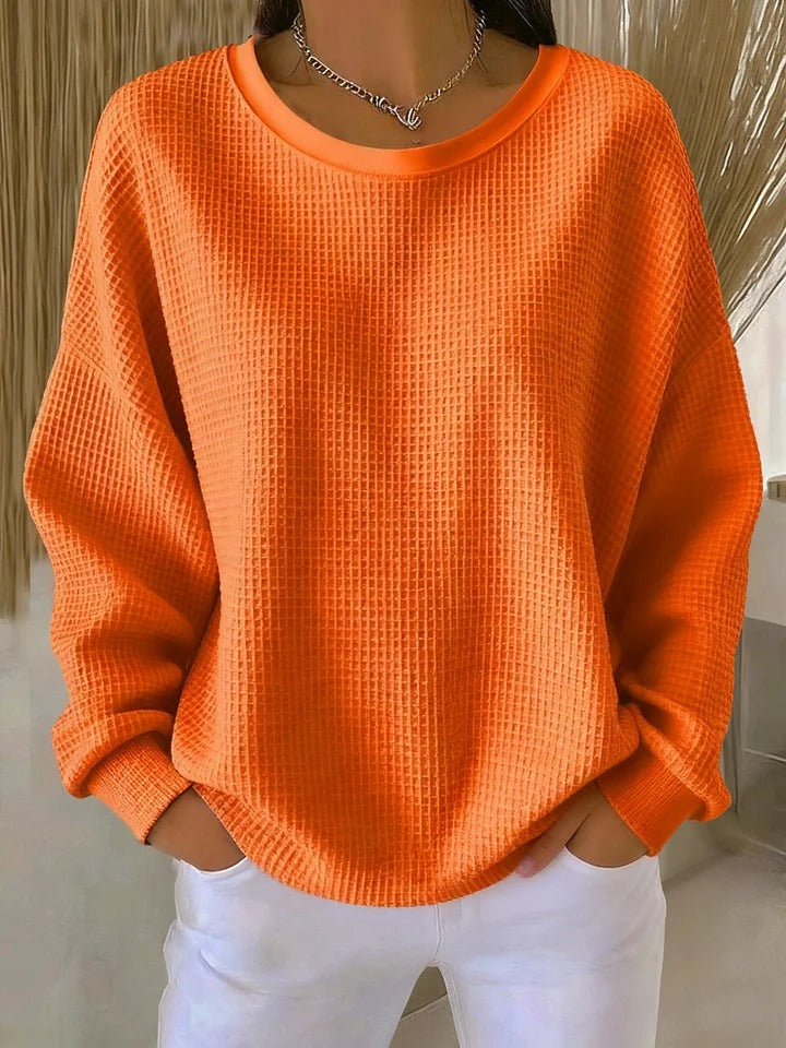 Amelie | Women's Relaxed Textured Crew-Neck Jumper