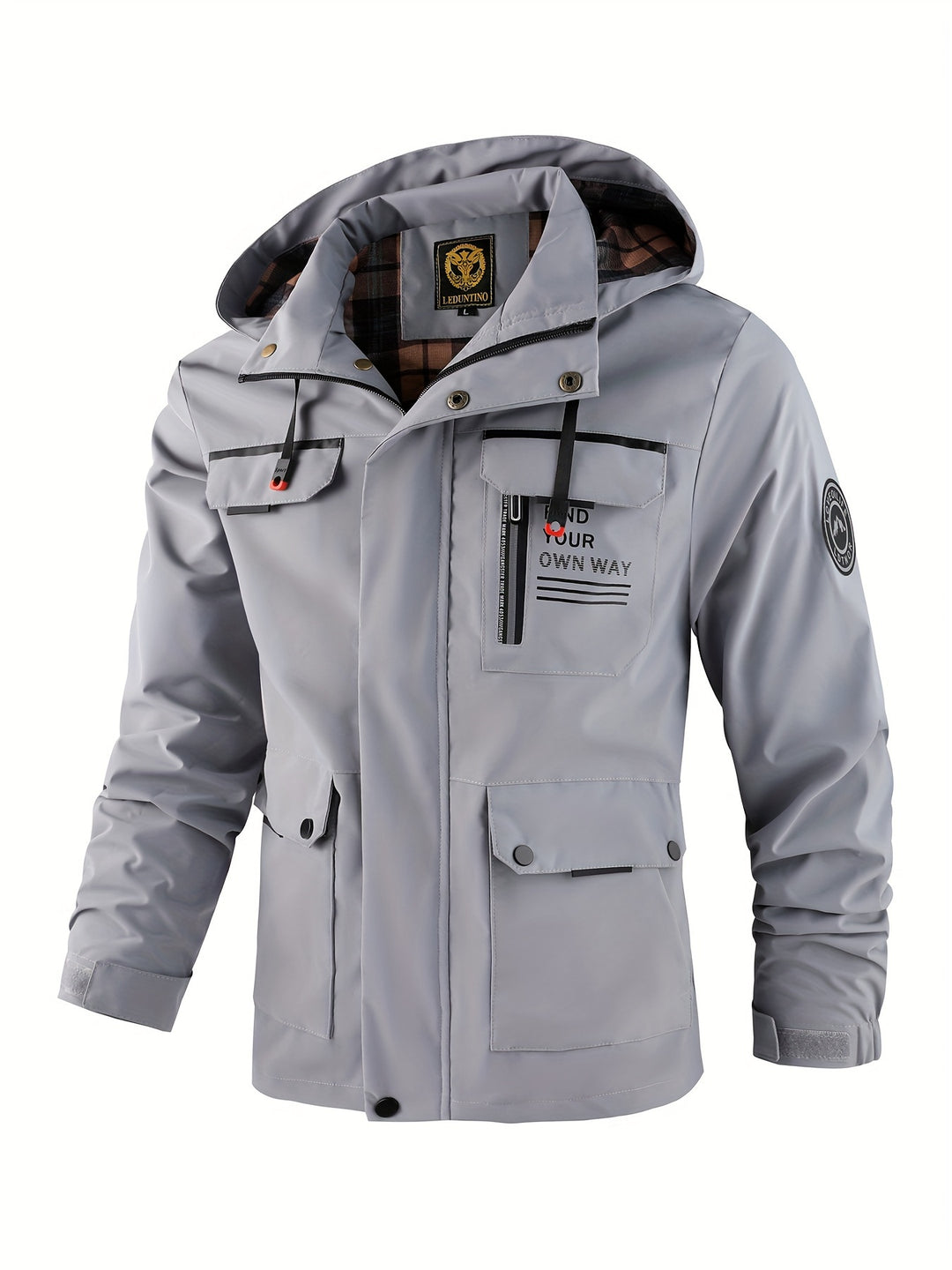 Simon | Men’s Hooded Utility Windbreaker Jacket