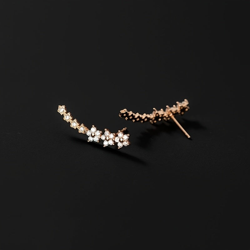 Aurelia | Floral Climber Earrings