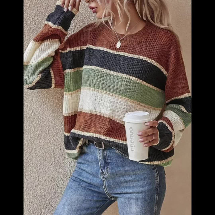 Marlow | Colour Block Striped Jumper