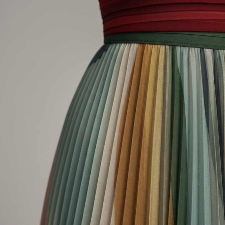 Arabella | Strapless Pleated Maxi Dress