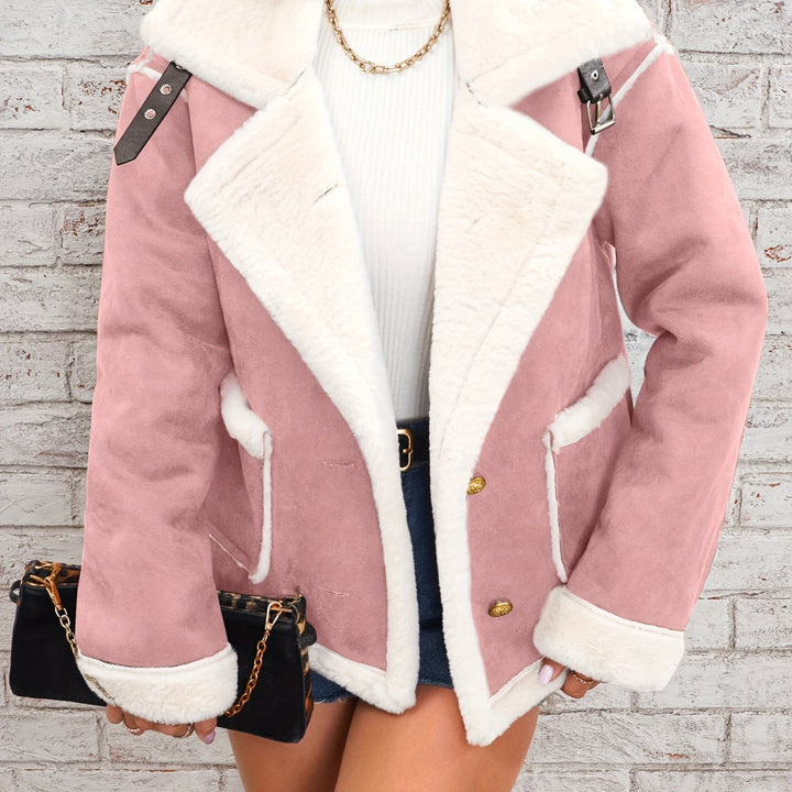 Evelyn | Women's Lapel Biker Winter Coat
