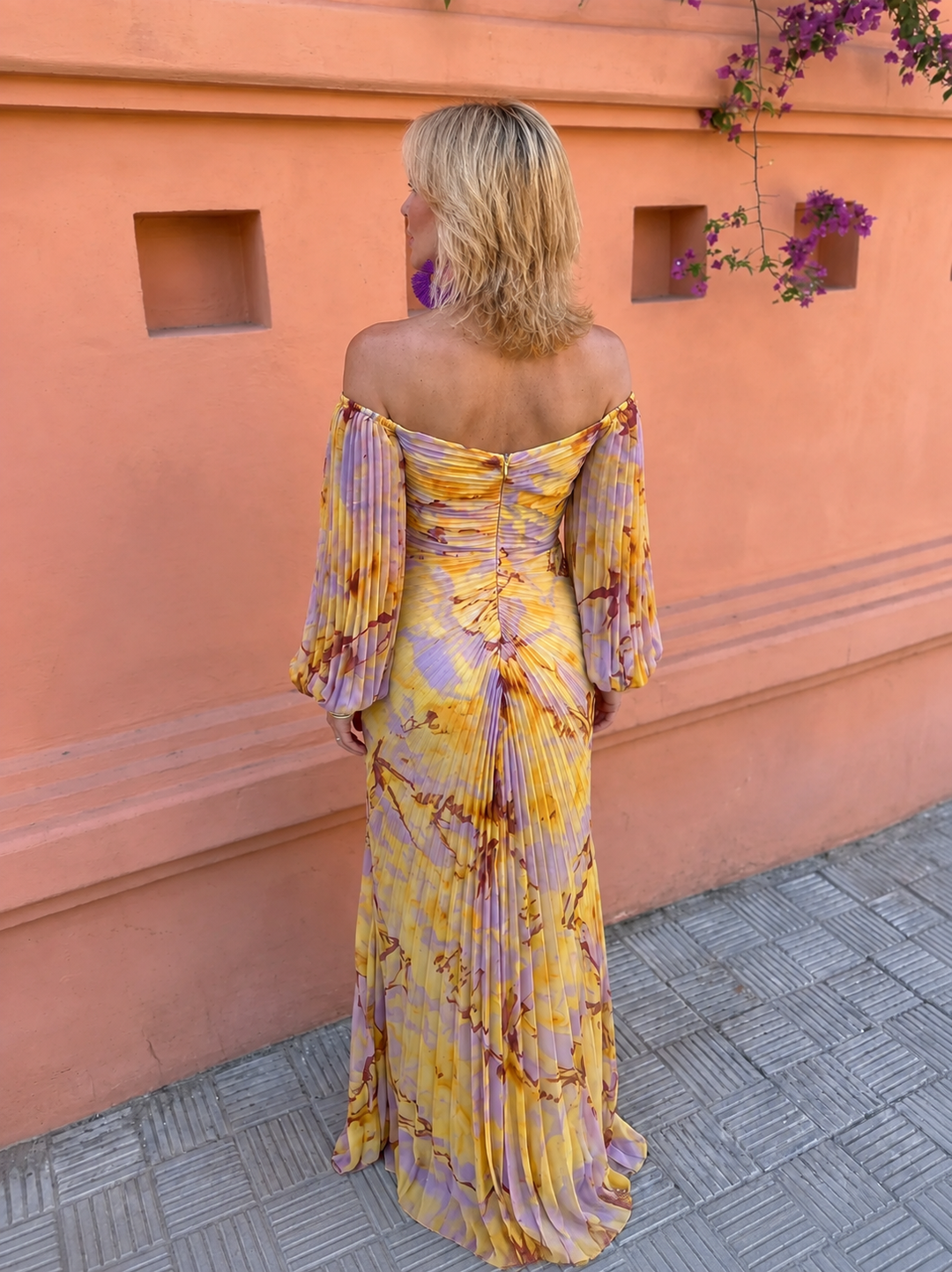 Claudia | Women’s Floral Maxi Dress with Deep V-Neck