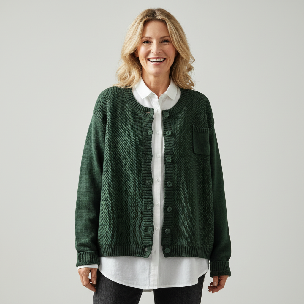 Cecily | Women’s Relaxed Knit Cardigan with Button Front