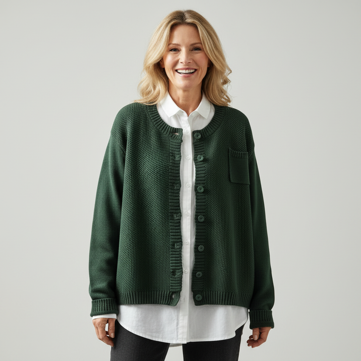 Cecily | Women’s Relaxed Knit Cardigan with Button Front