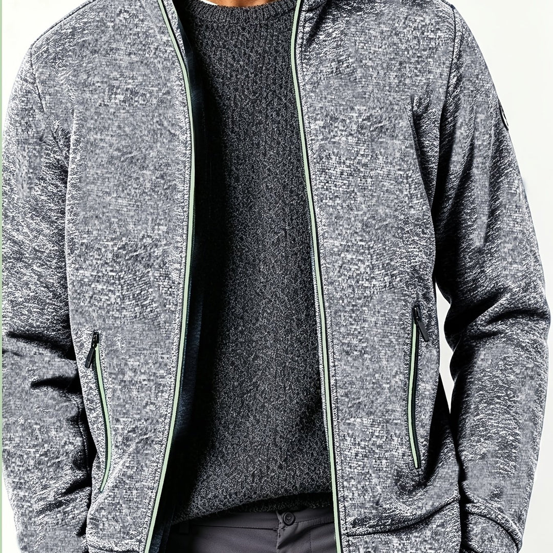 Gareth | Men’s Full-Zip Jacket with Contrast Trim