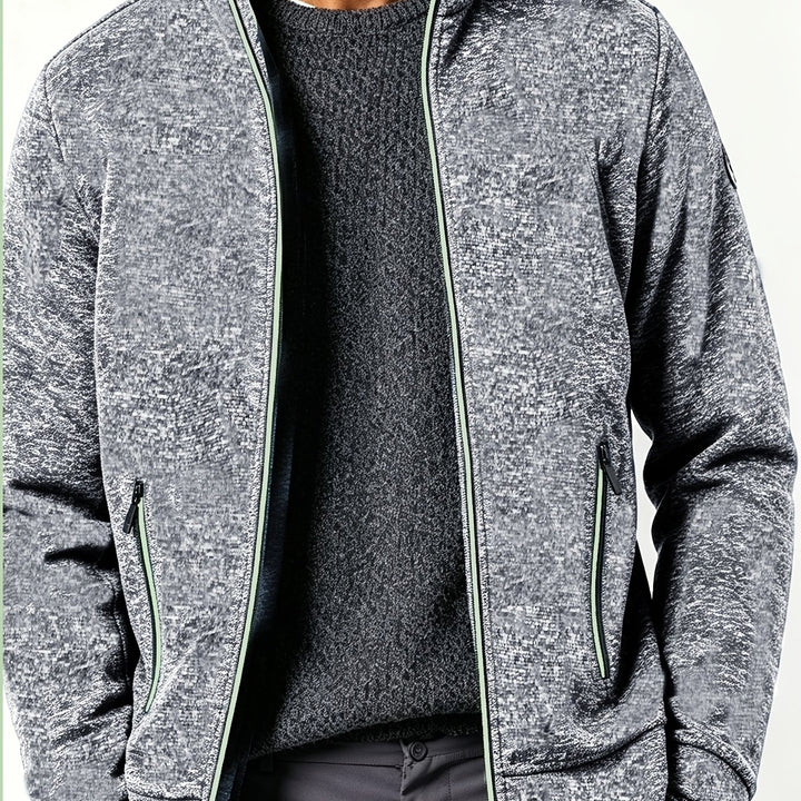 Gareth | Men’s Full-Zip Jacket with Contrast Trim