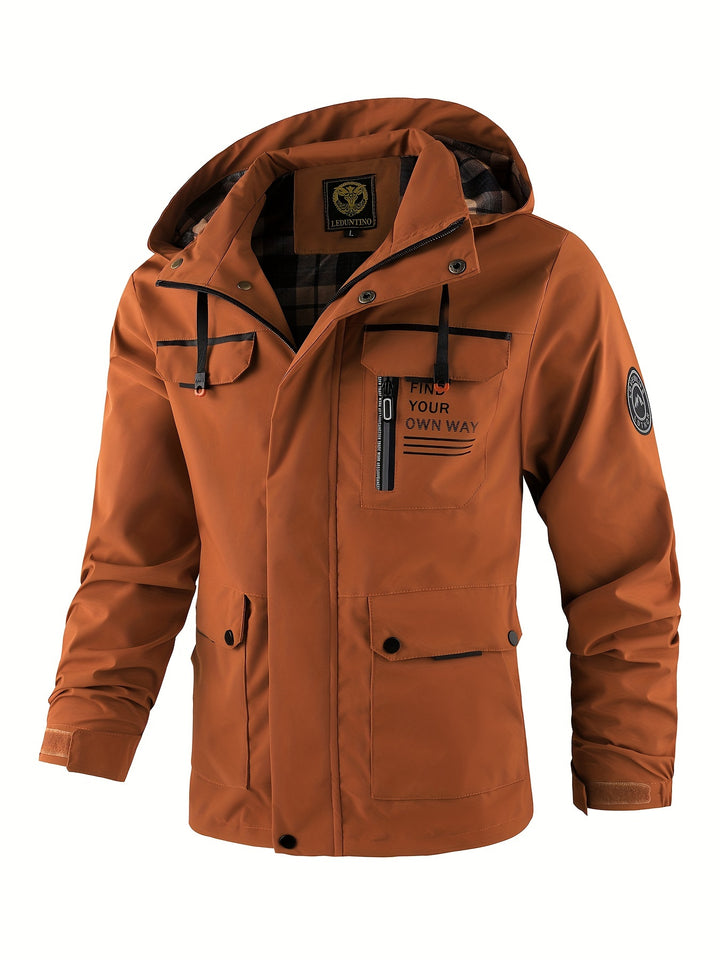 Simon | Men’s Hooded Utility Windbreaker Jacket
