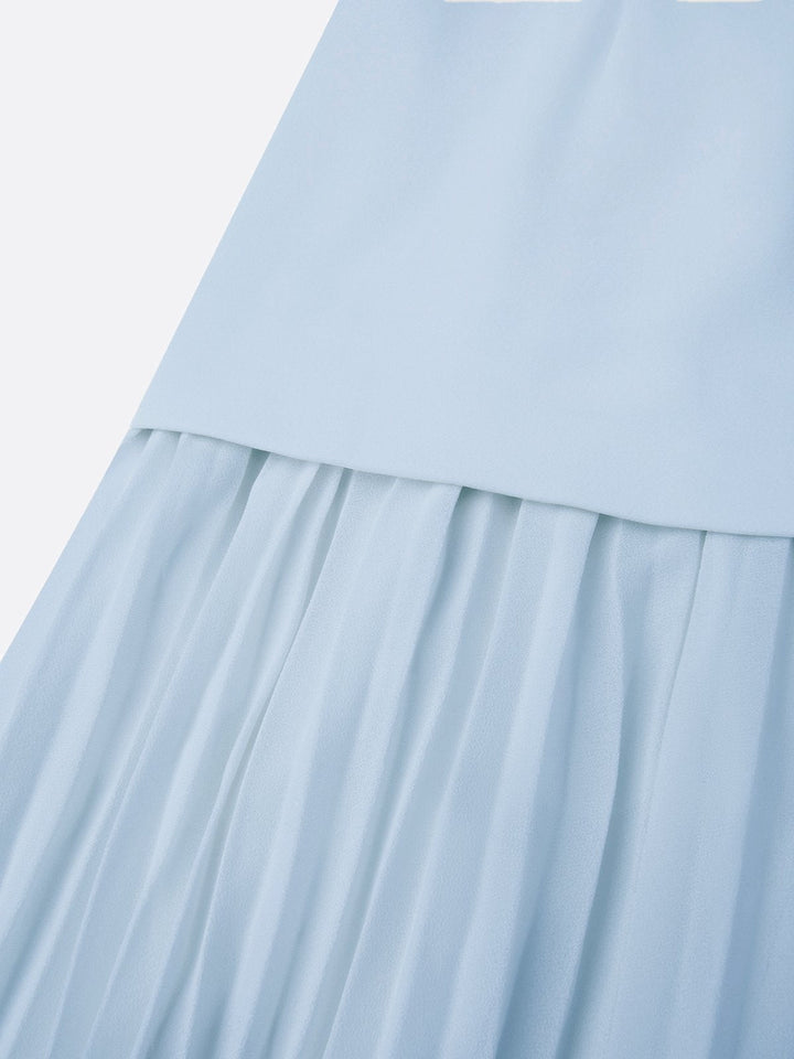 Micaela | Pleated Sleeveless Maxi Dress