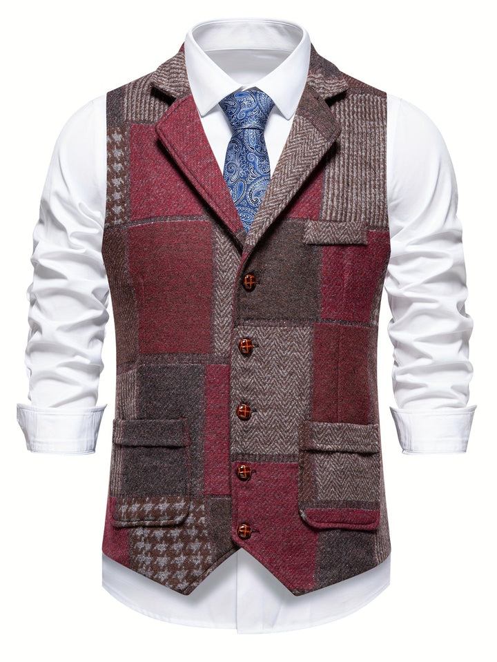 Alistair | Men’s Herringbone Tweed Waistcoat