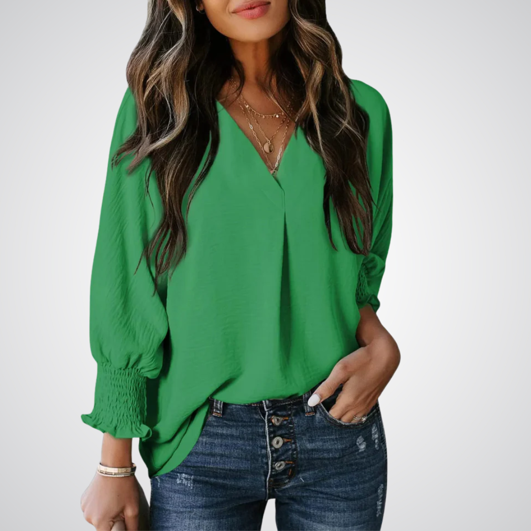 Maelle | V-Neck Tunic Blouse