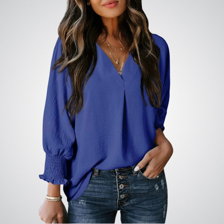 Maelle | V-Neck Tunic Blouse