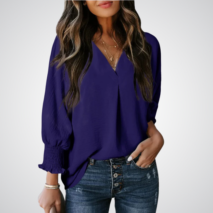 Maelle | V-Neck Tunic Blouse