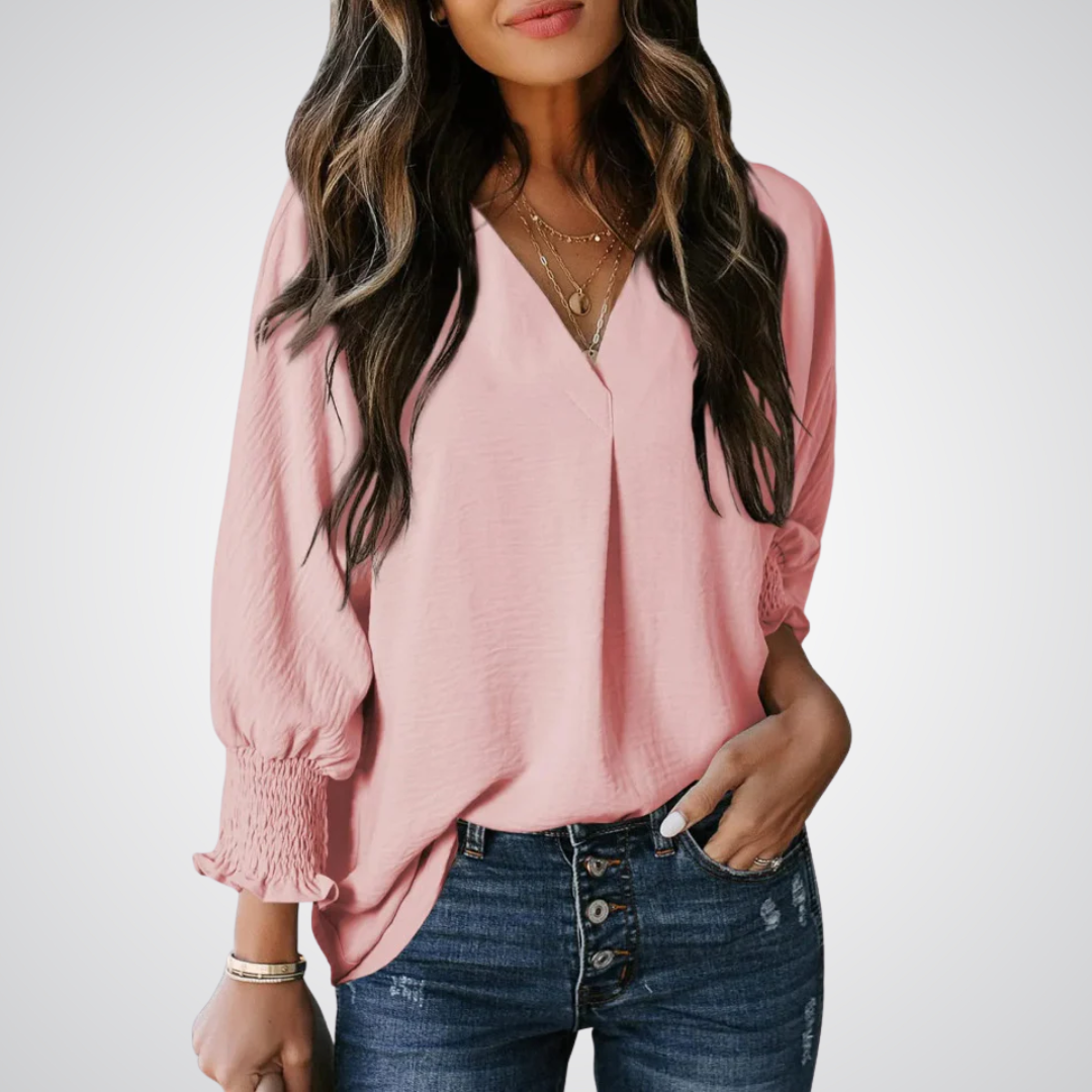 Maelle | V-Neck Tunic Blouse