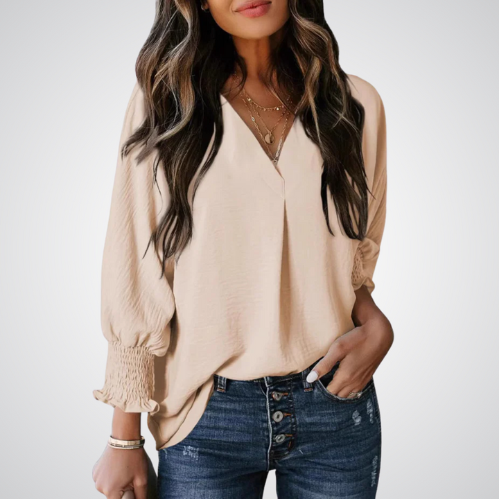 Maelle | V-Neck Tunic Blouse