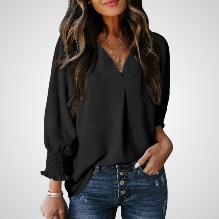 Maelle | V-Neck Tunic Blouse