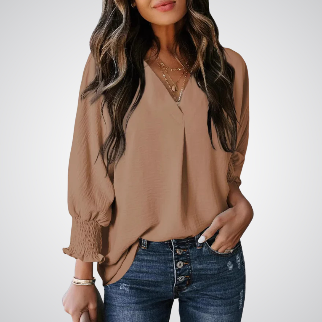 Maelle | V-Neck Tunic Blouse