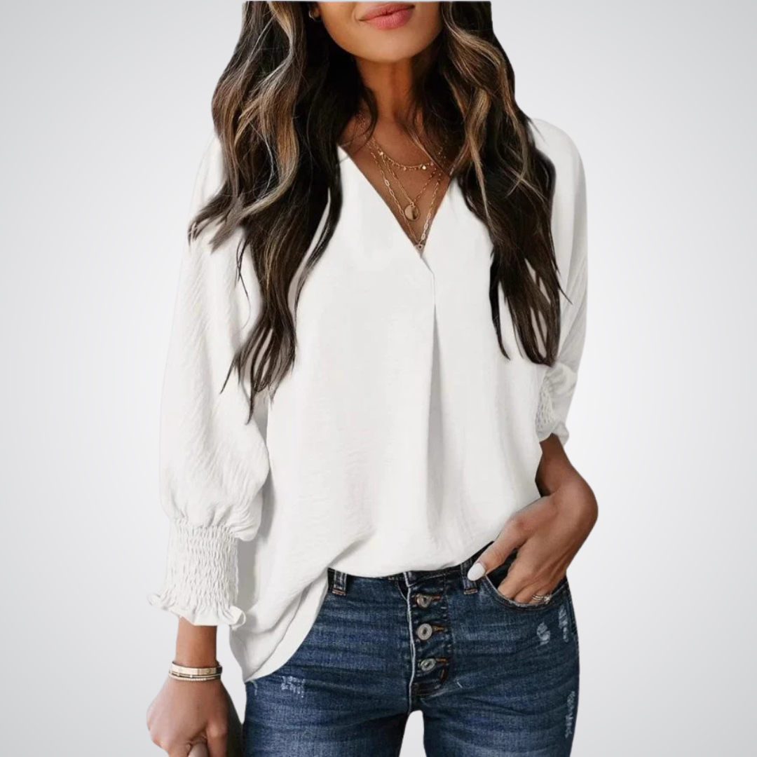 Maelle | V-Neck Tunic Blouse