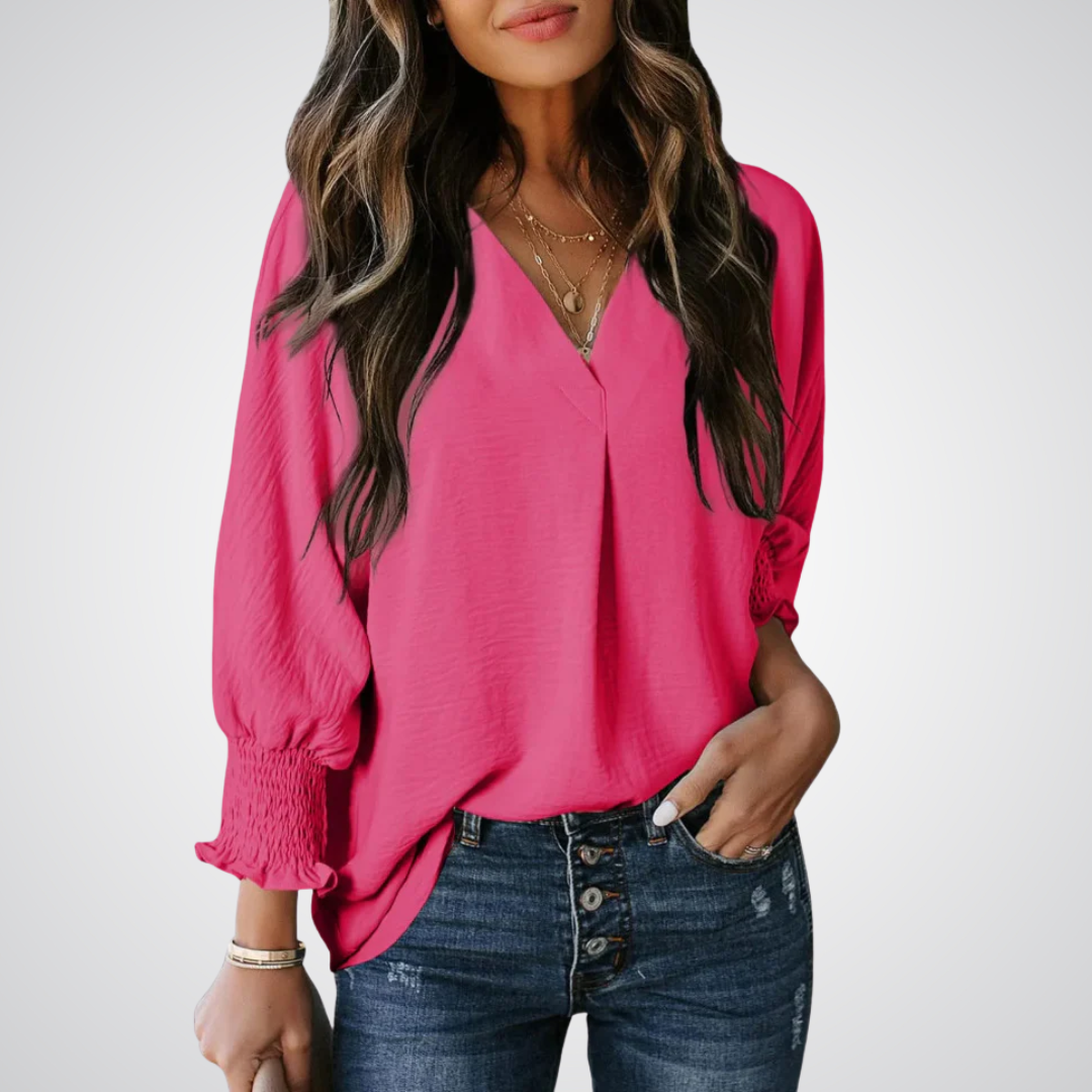 Maelle | V-Neck Tunic Blouse