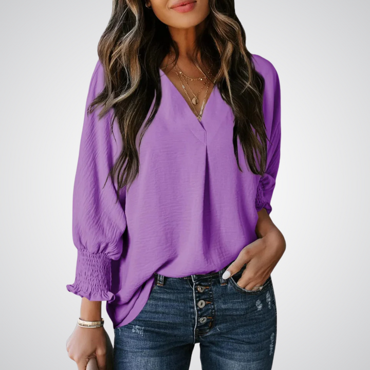 Maelle | V-Neck Tunic Blouse