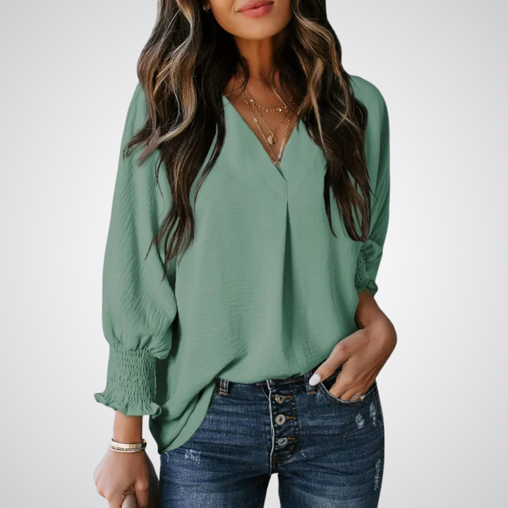 Maelle | V-Neck Tunic Blouse