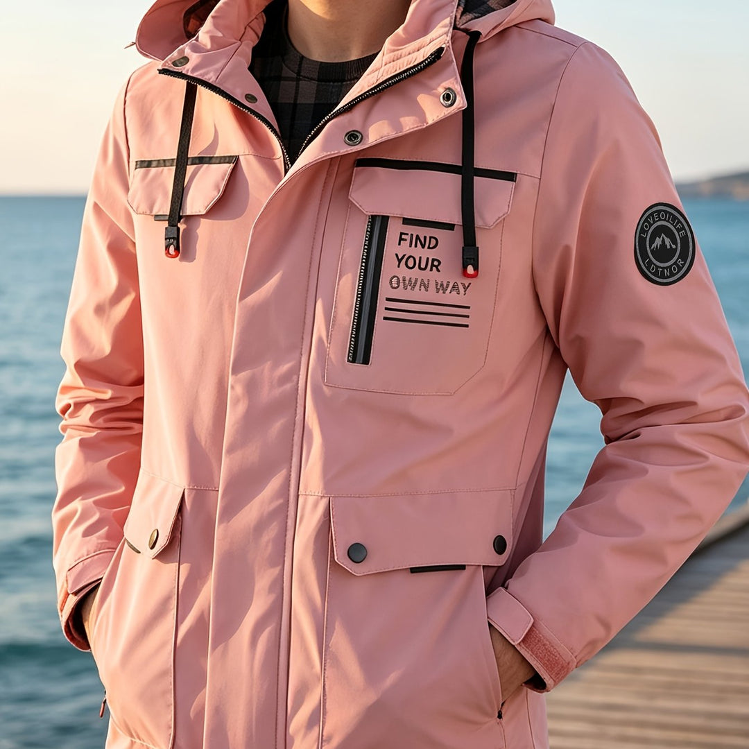Simon | Men’s Hooded Utility Windbreaker Jacket