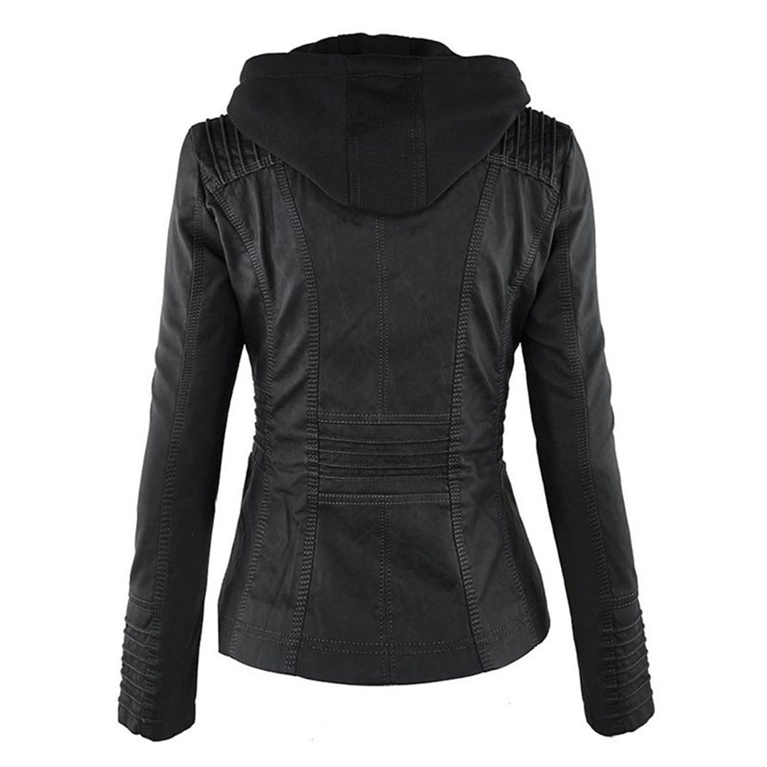 Tabitha | Women's Hooded Biker-Style Jacket