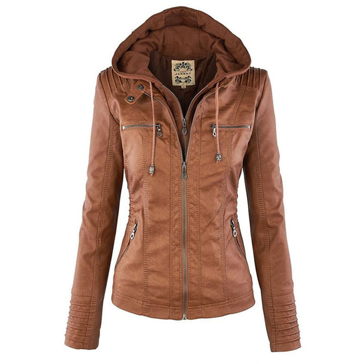 Tabitha | Women's Hooded Biker-Style Jacket