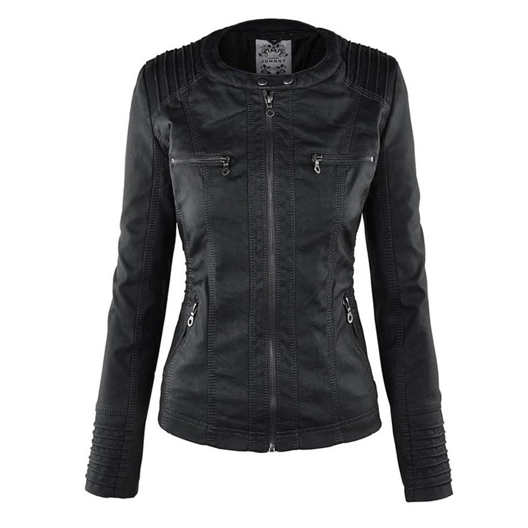 Tabitha | Women's Hooded Biker-Style Jacket