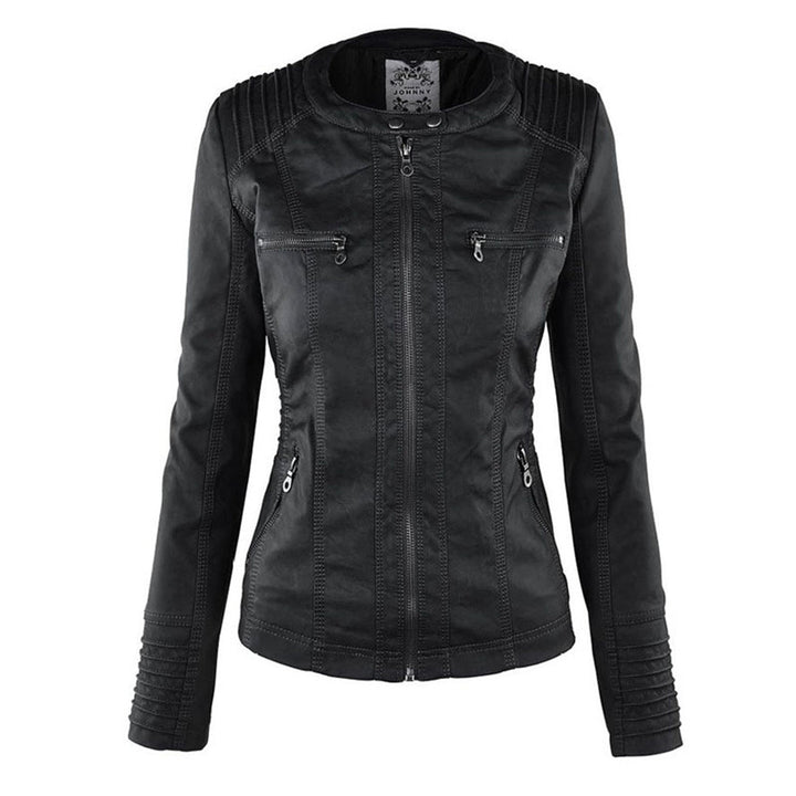 Tabitha | Women's Hooded Biker-Style Jacket
