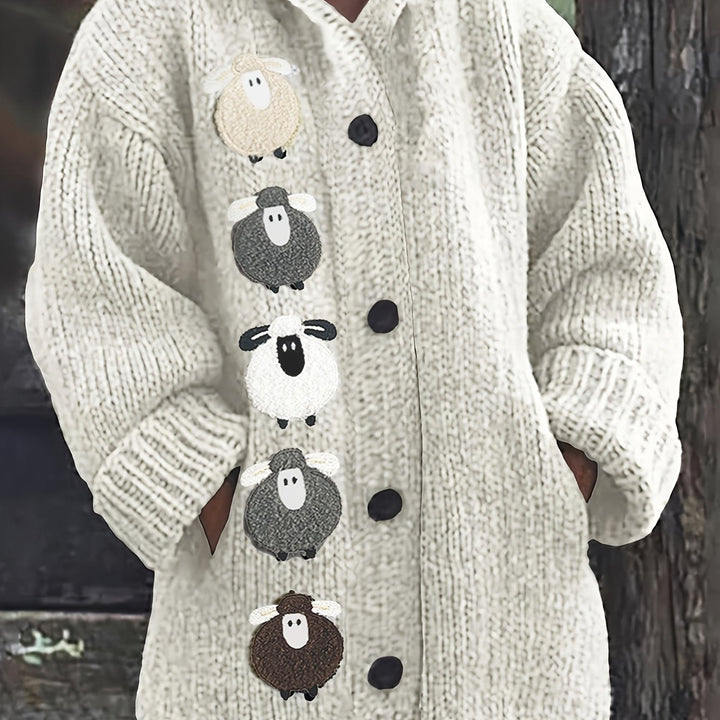 Cloverine | Women's Hooded Cardigan Chunky Knit