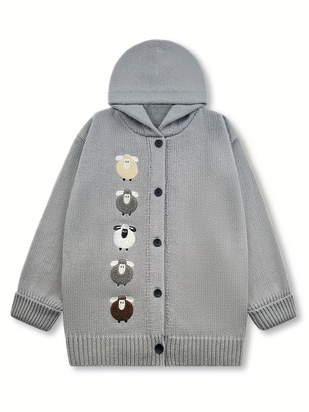 Cloverine | Women's Hooded Cardigan Chunky Knit
