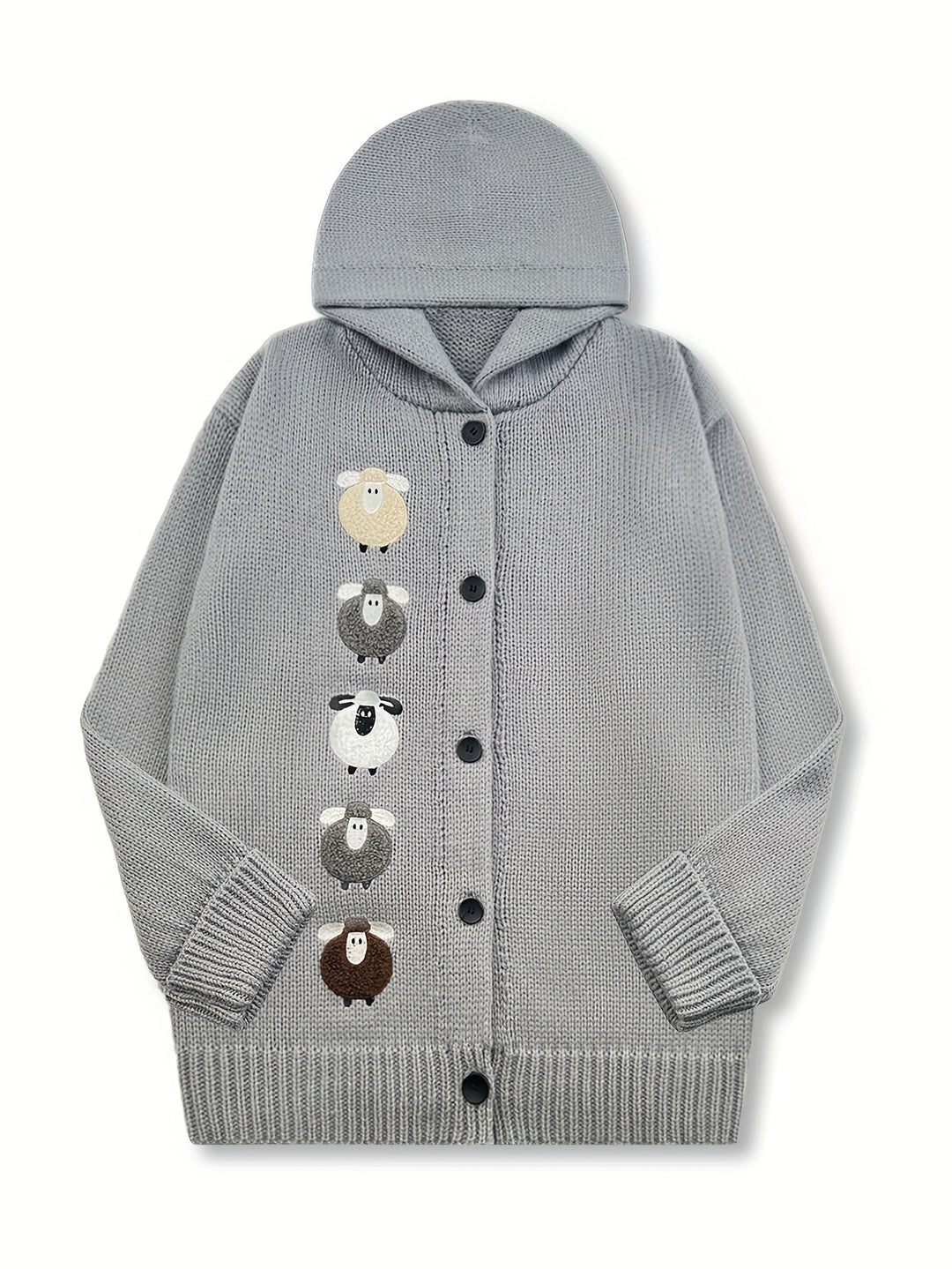 Cloverine | Women's Hooded Cardigan Chunky Knit