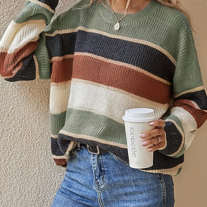 Marlow | Colour Block Striped Jumper