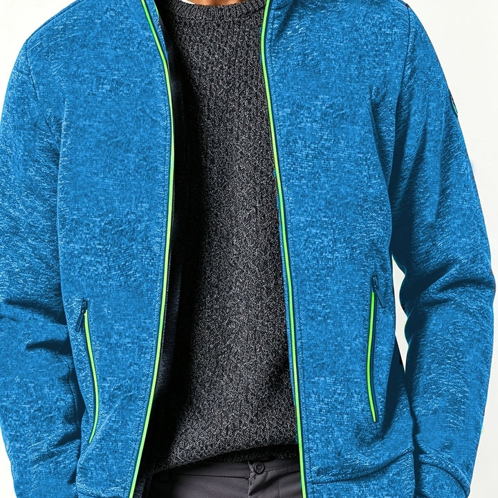 Gareth | Men’s Full-Zip Jacket with Contrast Trim
