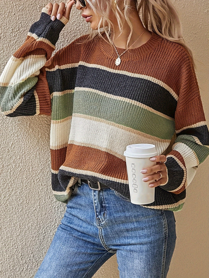 Marlow | Colour Block Striped Jumper