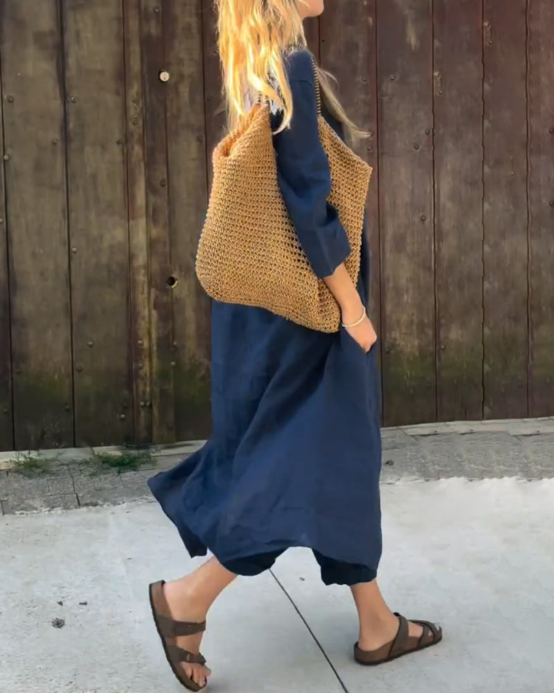 Serena | Relaxed Tunic & Straight-Leg Trouser Set