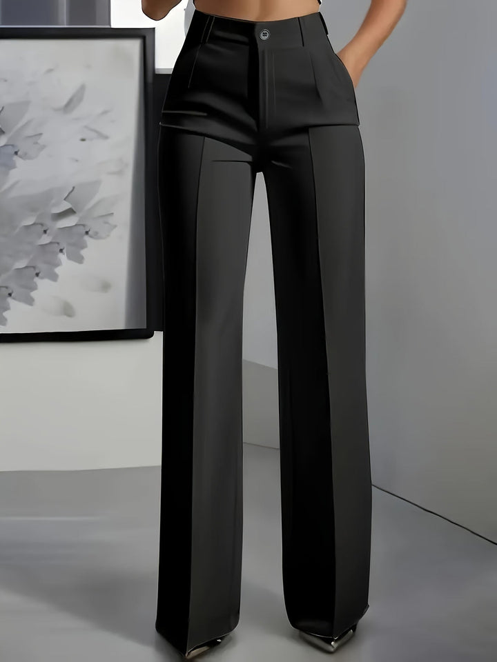 Juno | Women's High-Waisted Straight-Leg Trousers