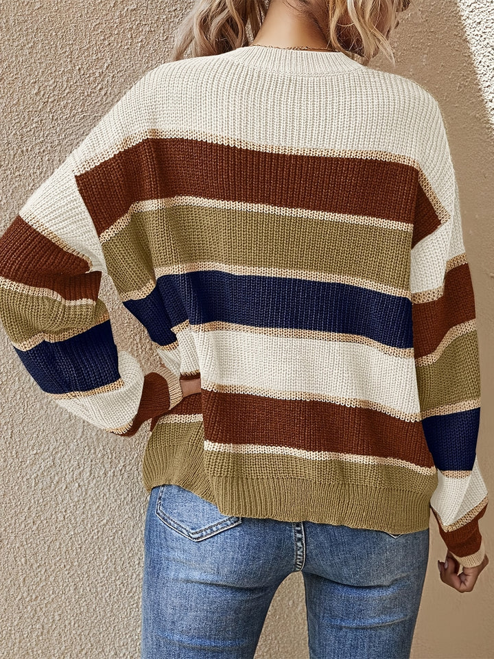 Marlow | Colour Block Striped Jumper